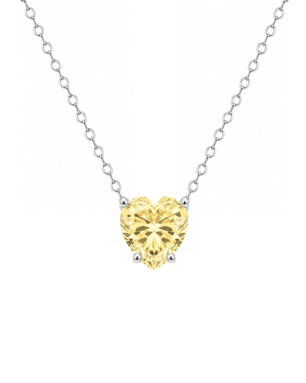 Colar Classic Heart Fancy Yellow