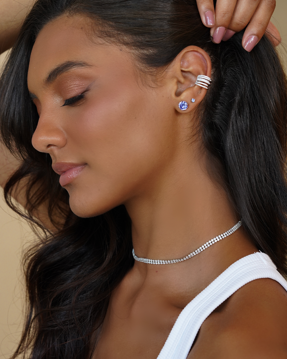 Brinco Segundo Furo Mini Solitário 3mm