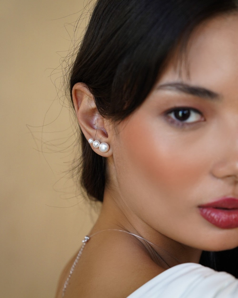 Ear Cuff 3 Pearls