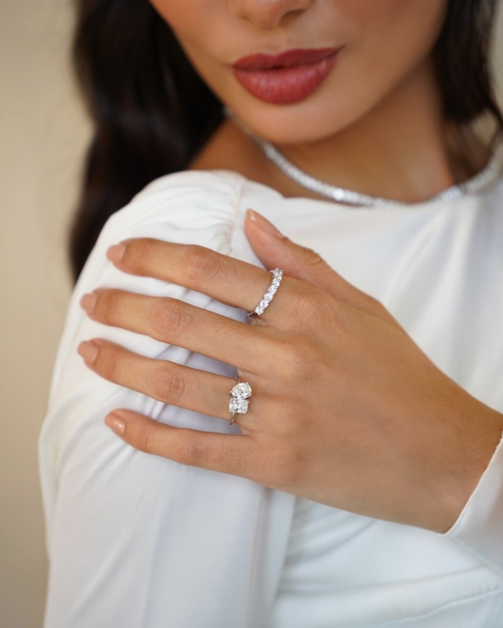 Anel Toi et Moi Moissanite Luxo