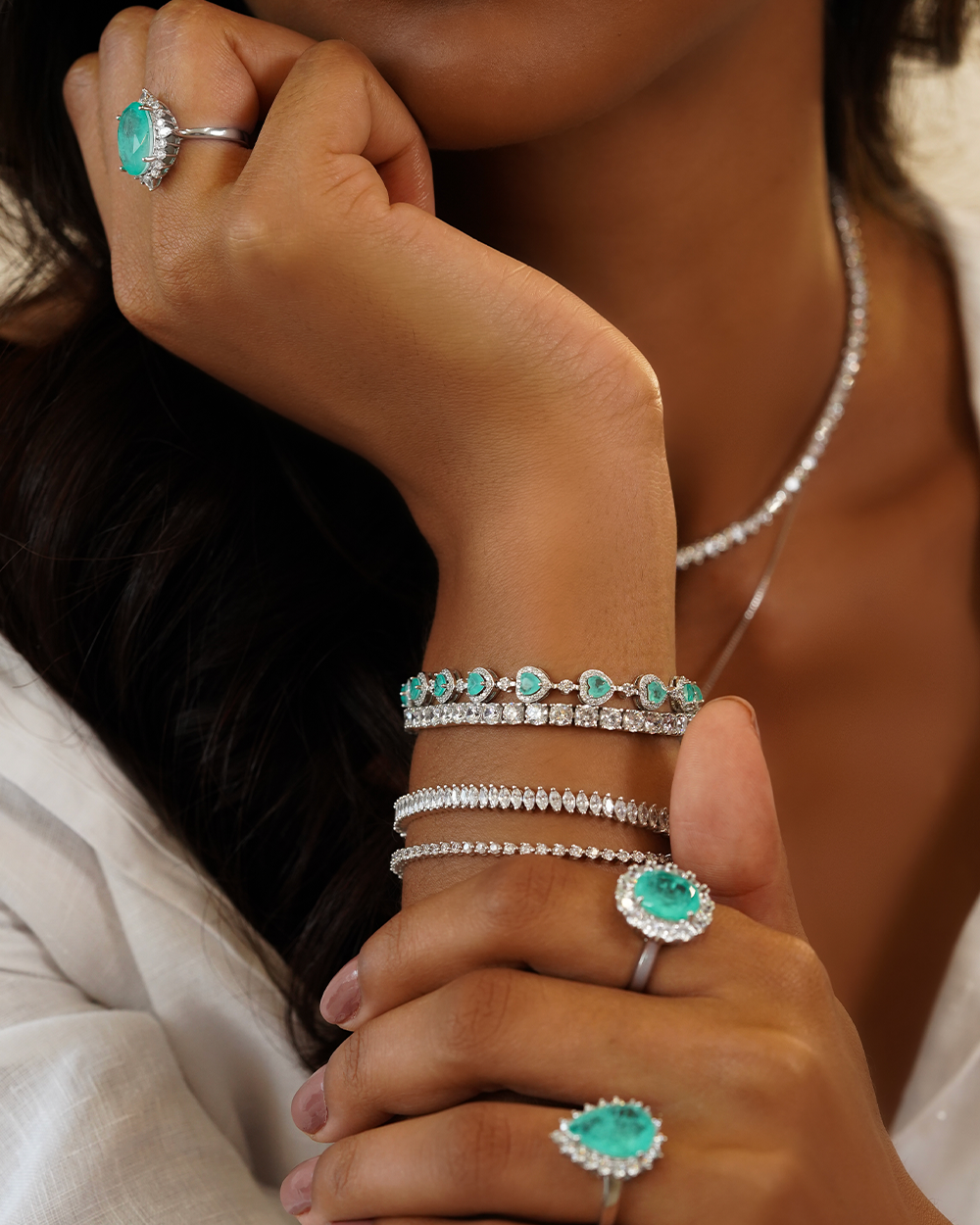 Pulseira Riviera Navetes Luxo