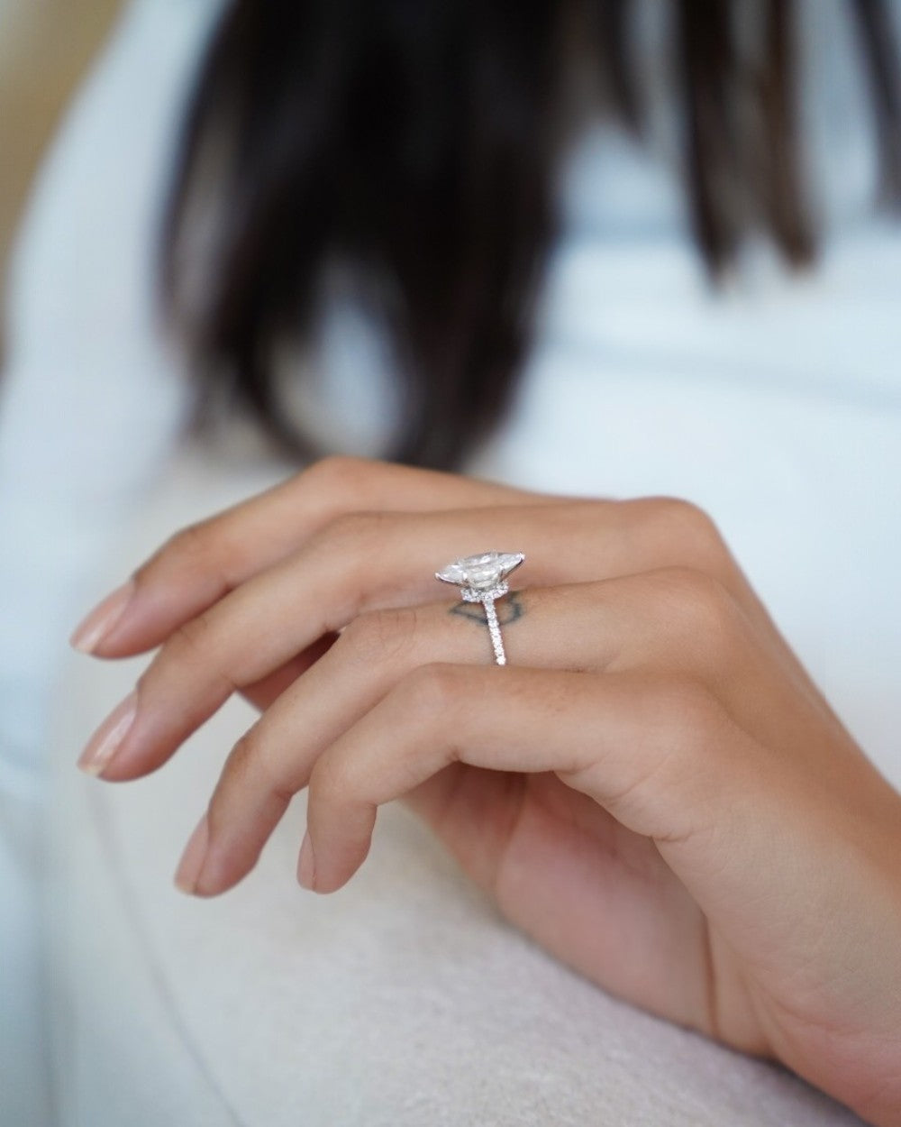 Anel Solitário Navete Selena