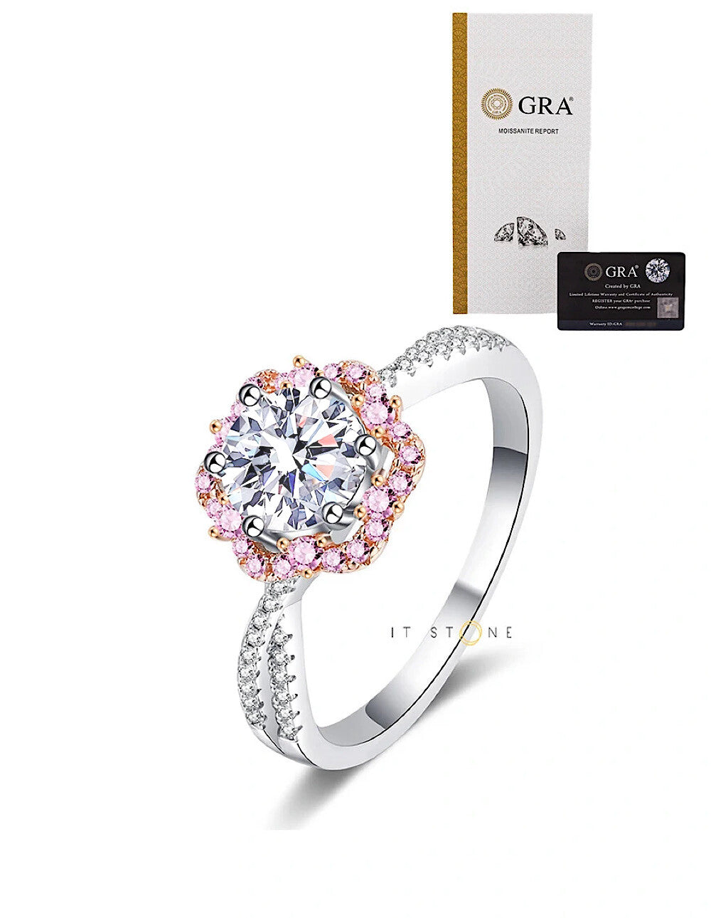 Anel Éden Moissanite