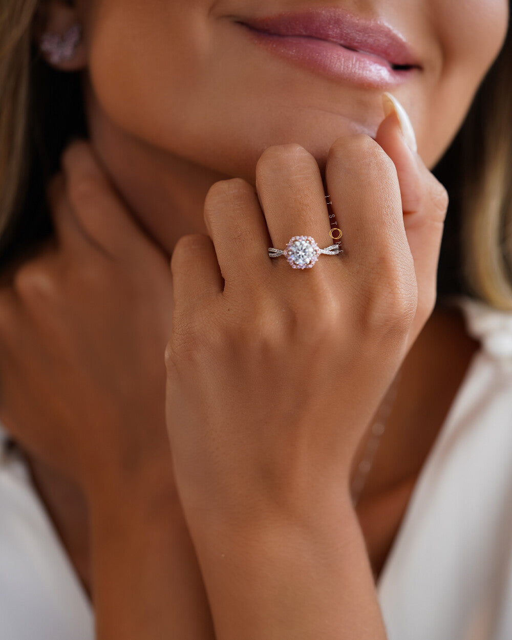 Anel Éden Moissanite