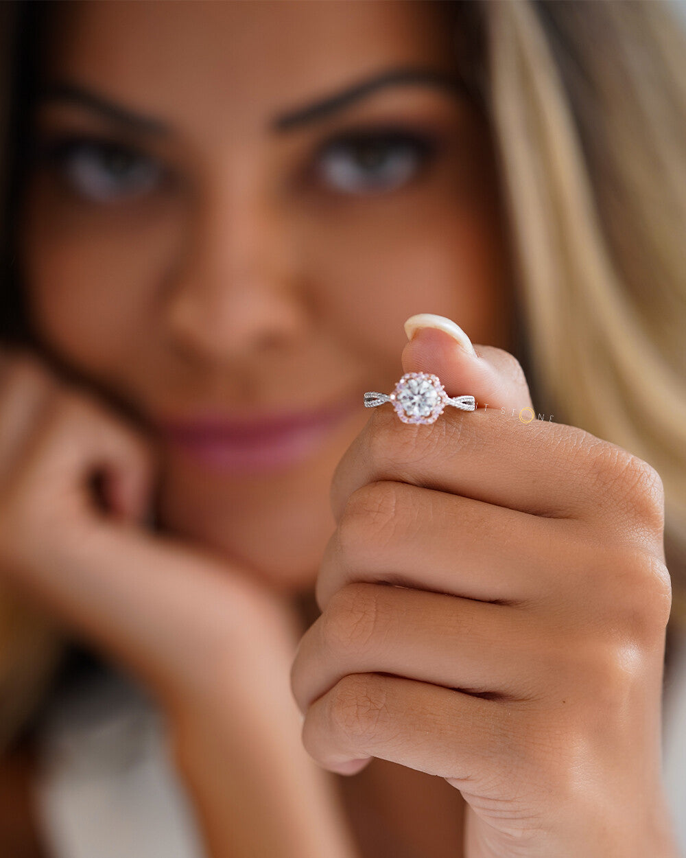 Anel Éden Moissanite