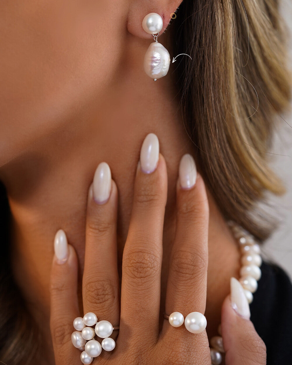 Brinco Blum Pearls Luxury