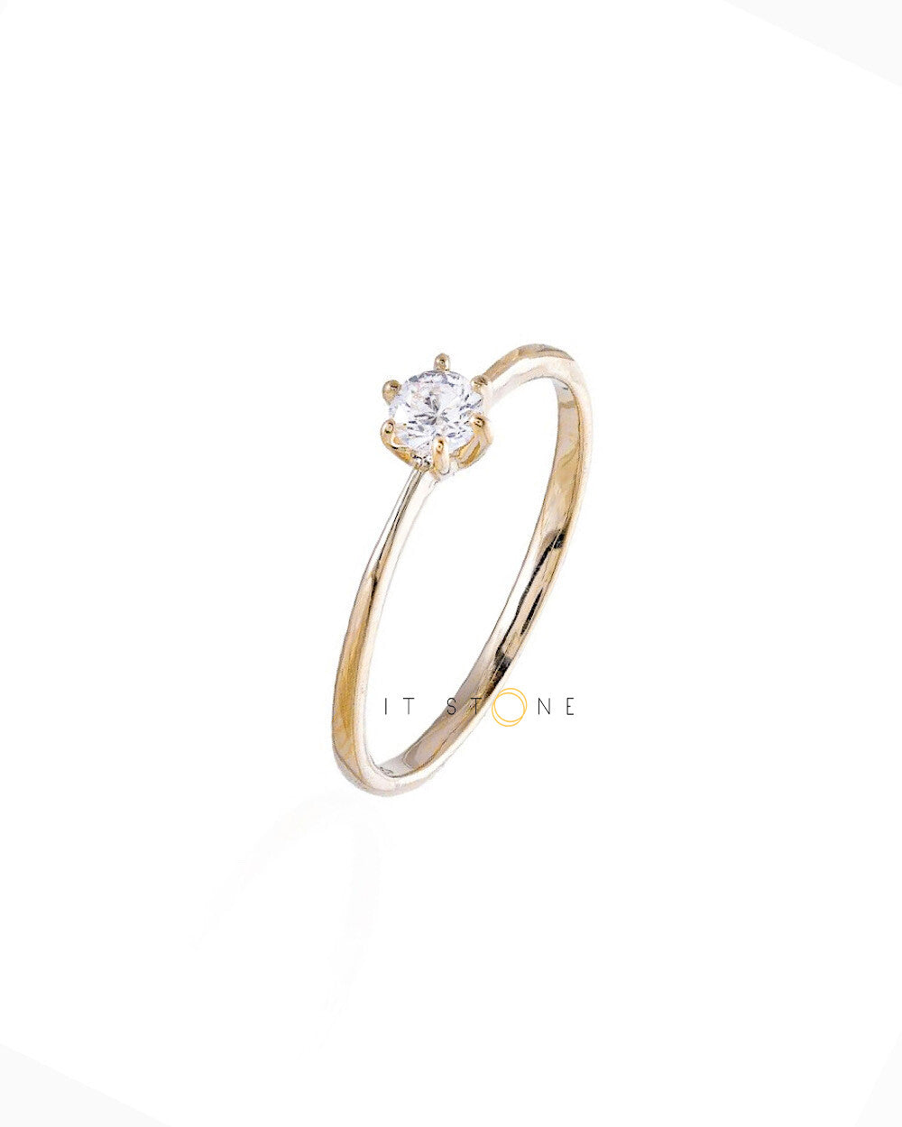 Anel Solitário Petit Gold
