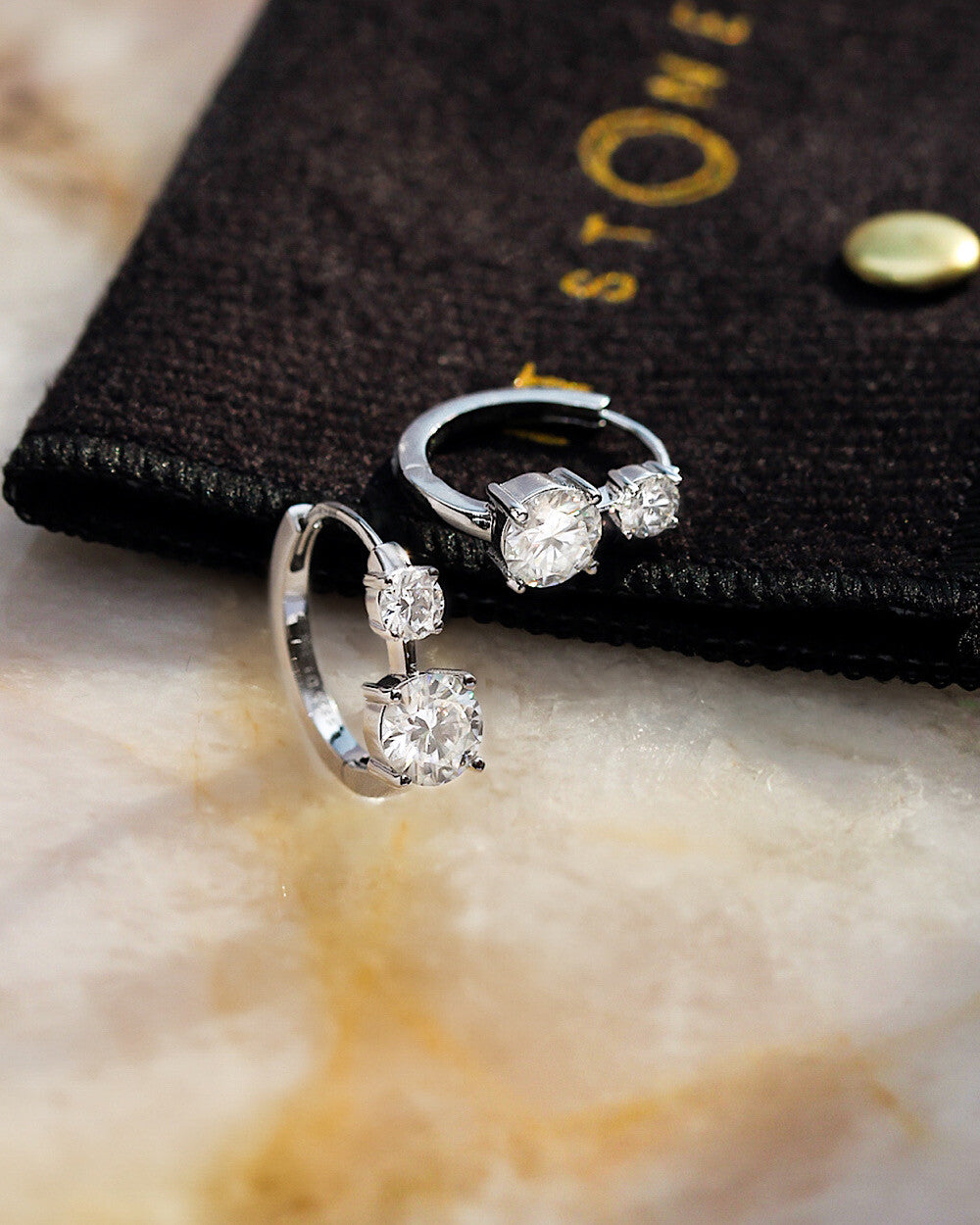 Argolinha Double Million Moissanite