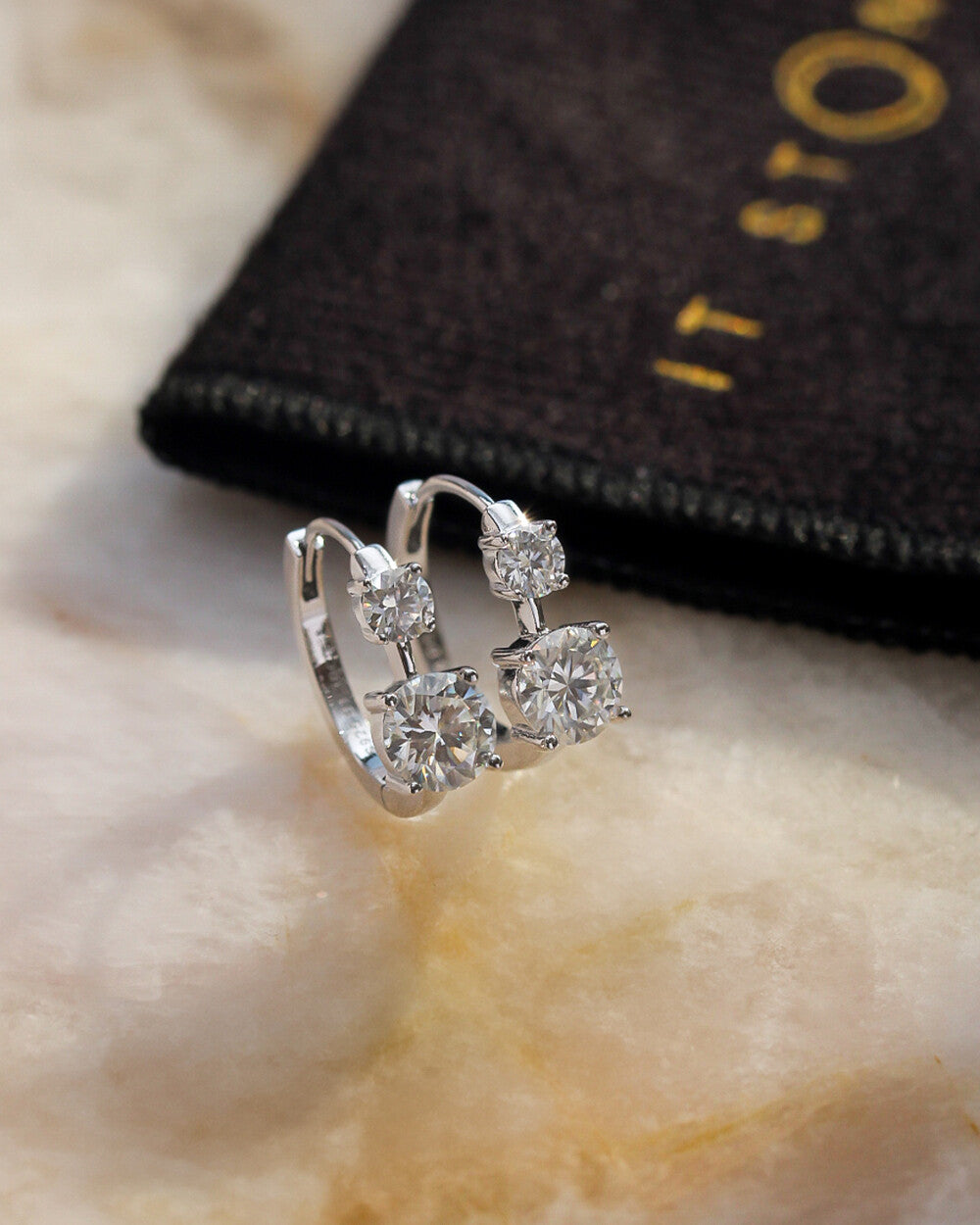 Argolinha Double Million Moissanite