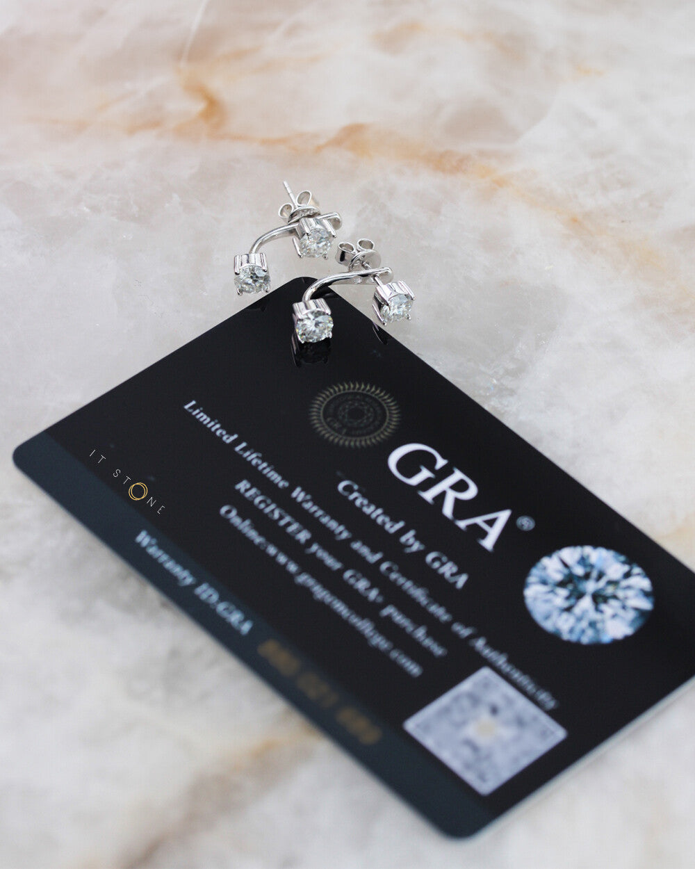 Ear Jacket Harper Moissanite Luxo