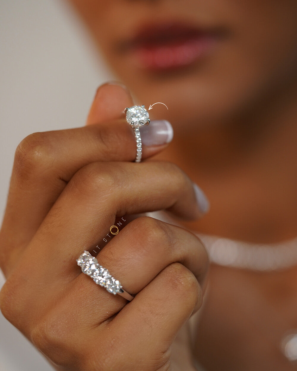 Anel Solitário Karyn Moissanite Luxo 2ct