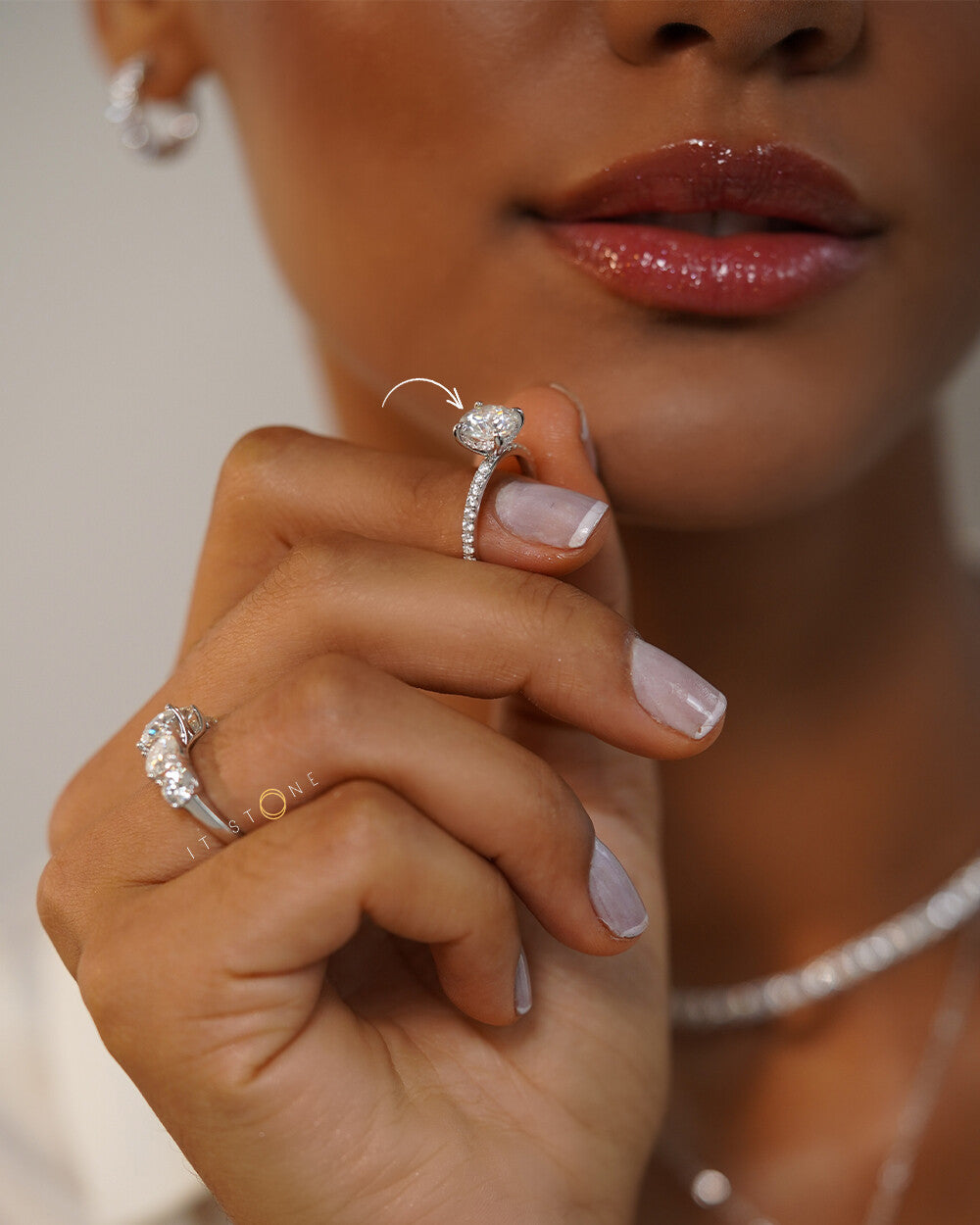 Anel Solitário Karyn Moissanite Luxo 2ct