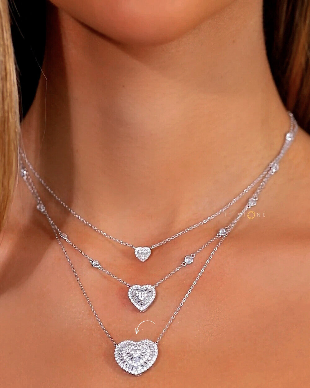 Colar Coração Pizza Baguetes Jumbo