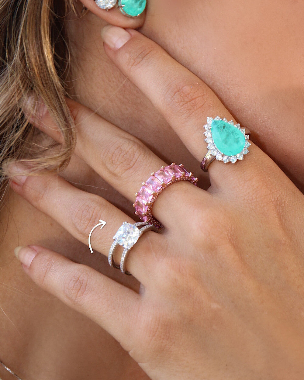 Solitário com Aparador Micro Cravação Princess