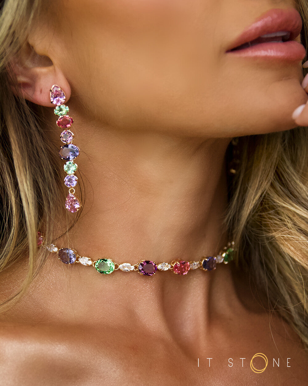 Choker Kylie Colors Gold