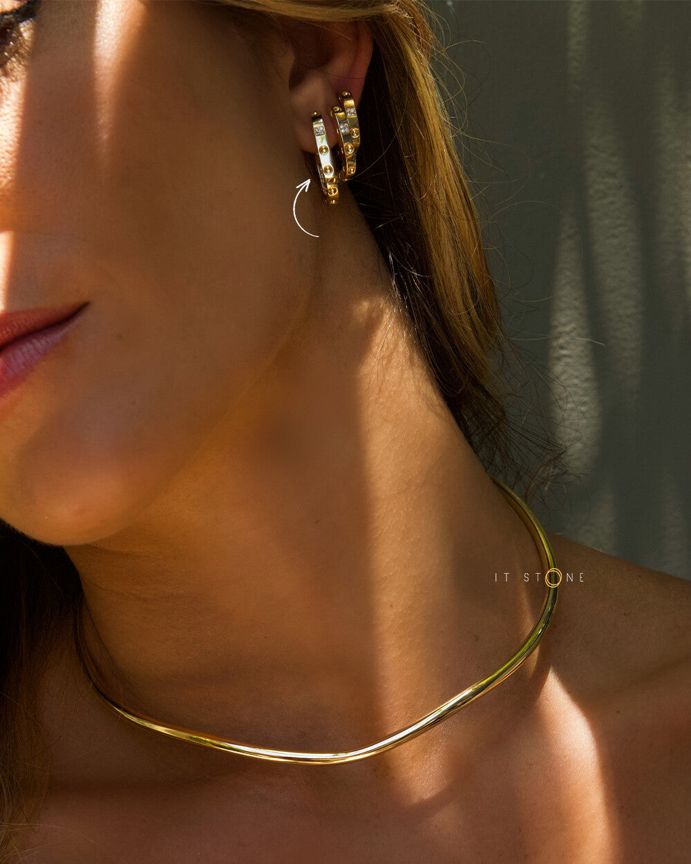 Argolinha Blank Style Gold G