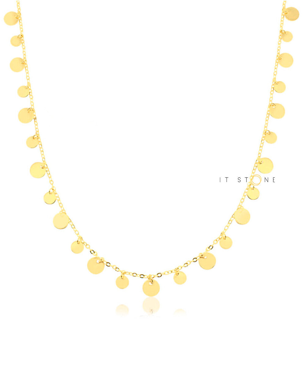 Colar Plaquets 70cm Gold | IT STONE