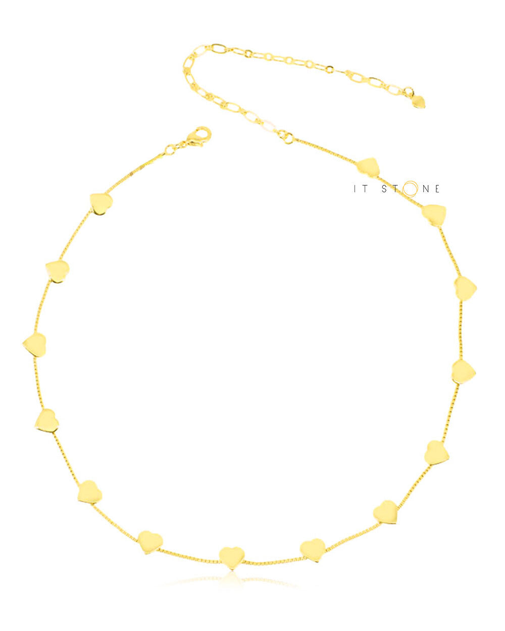Choker Corações Veneziana Gold