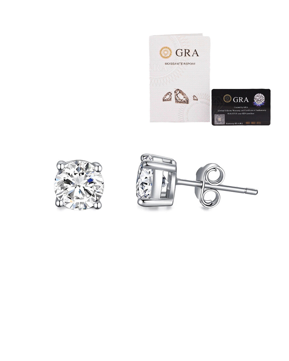 Brinco Moissanite Segundo Furo 0.3ct