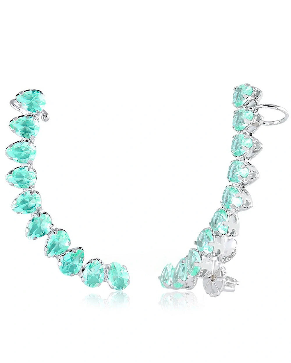 Ear Cuff Caithlyn Turmalina Verde