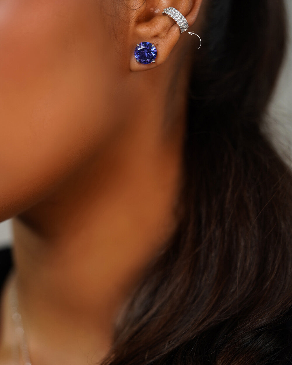 Piercing Falso Cravejado White (unidade)