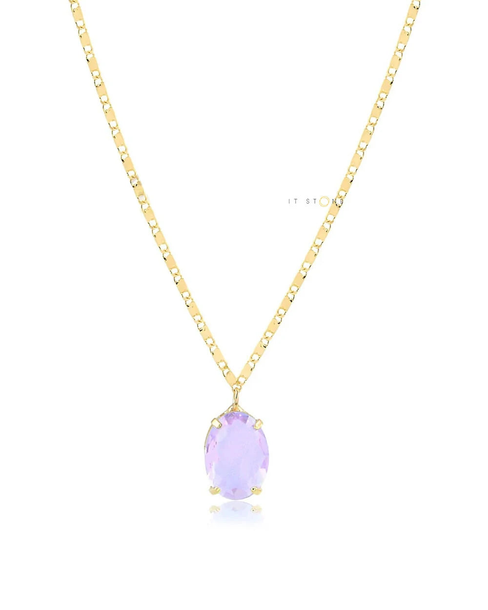 Colar Shiny Oval Gold | IT STONE