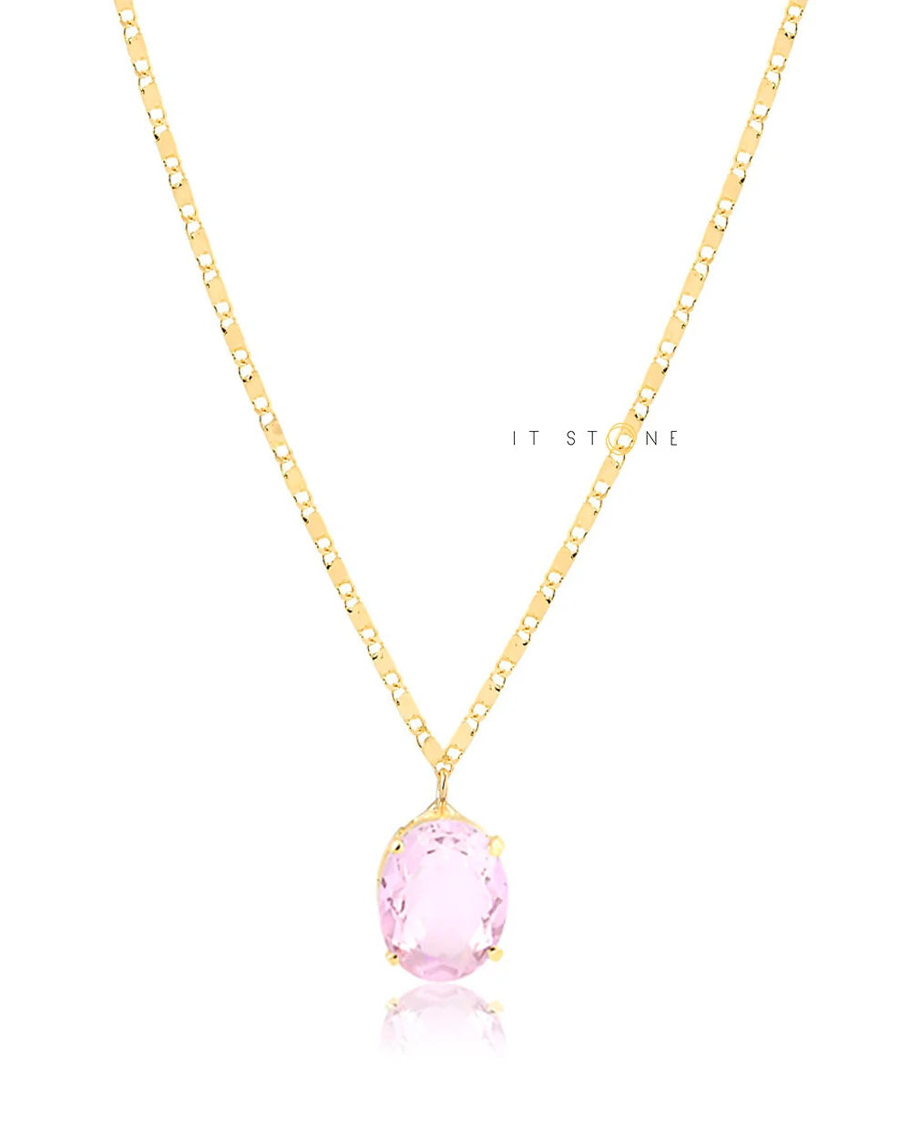 Colar Shiny Oval Gold