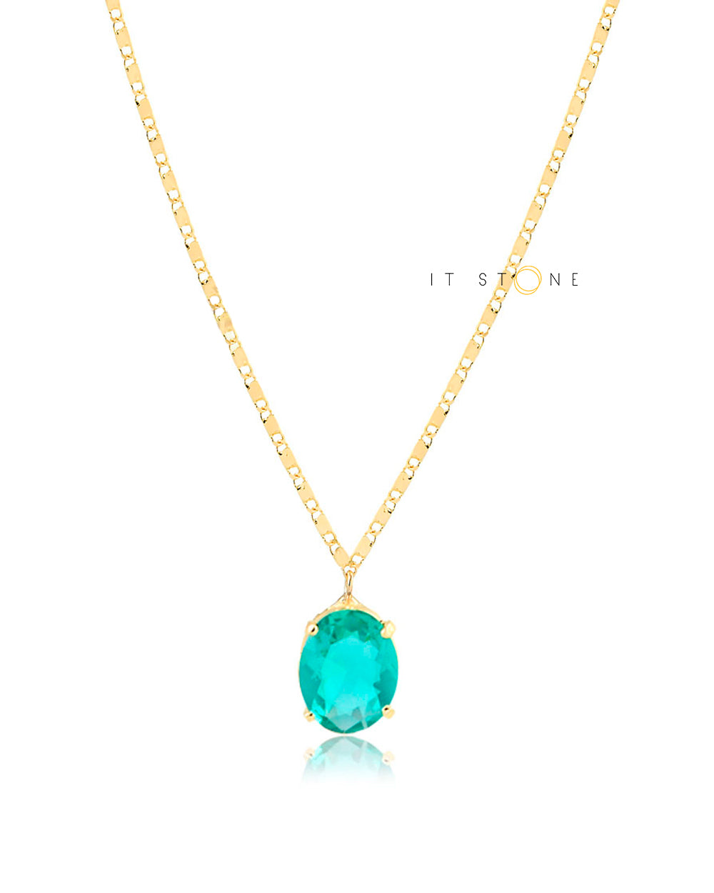 Colar Shiny Oval Gold