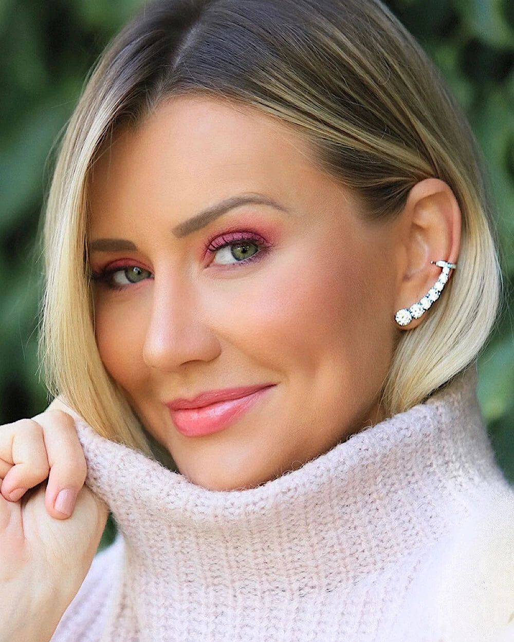 Brinco Ear Cuff Crystals Luxo