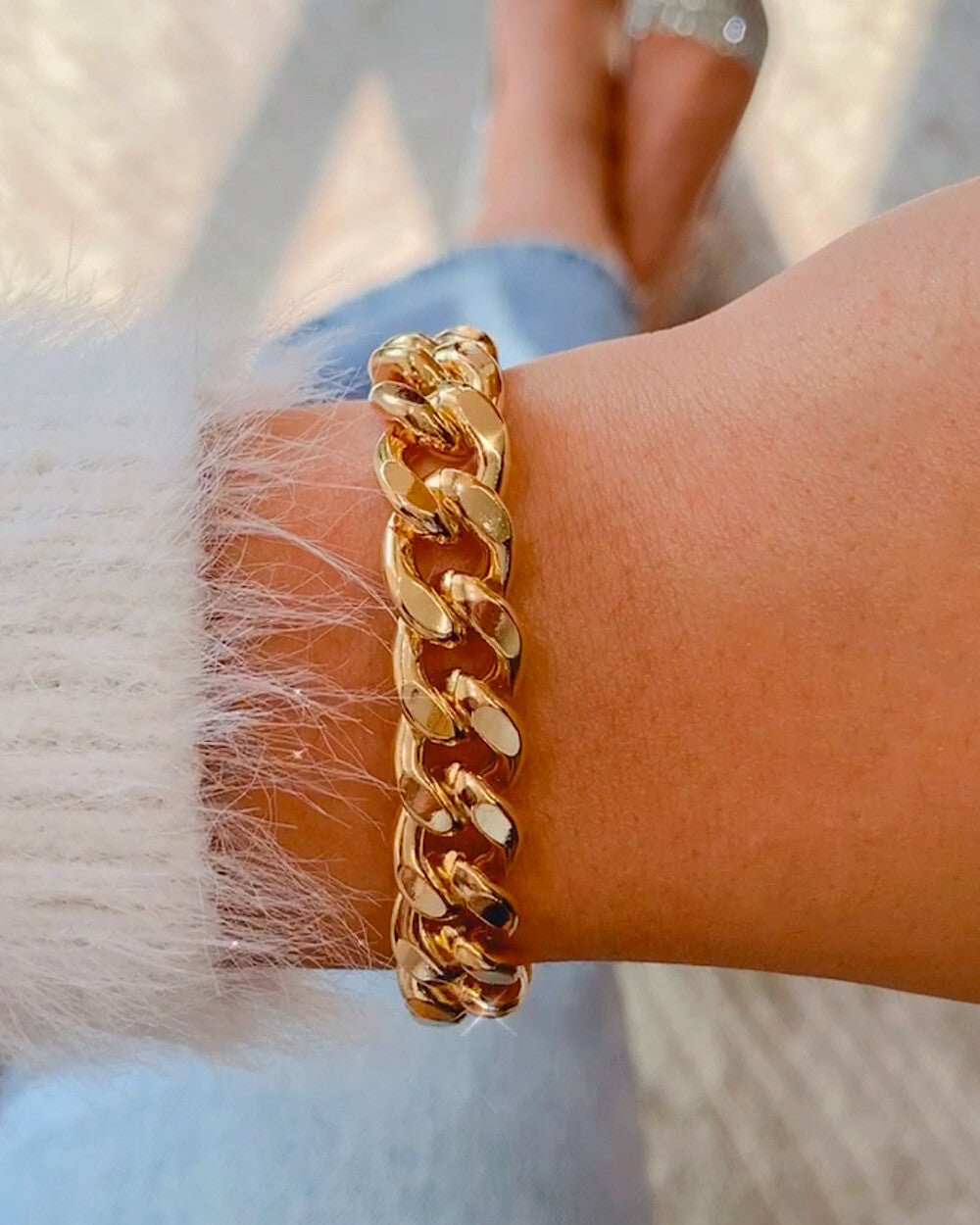 Pulseira Chain Luxo Gold