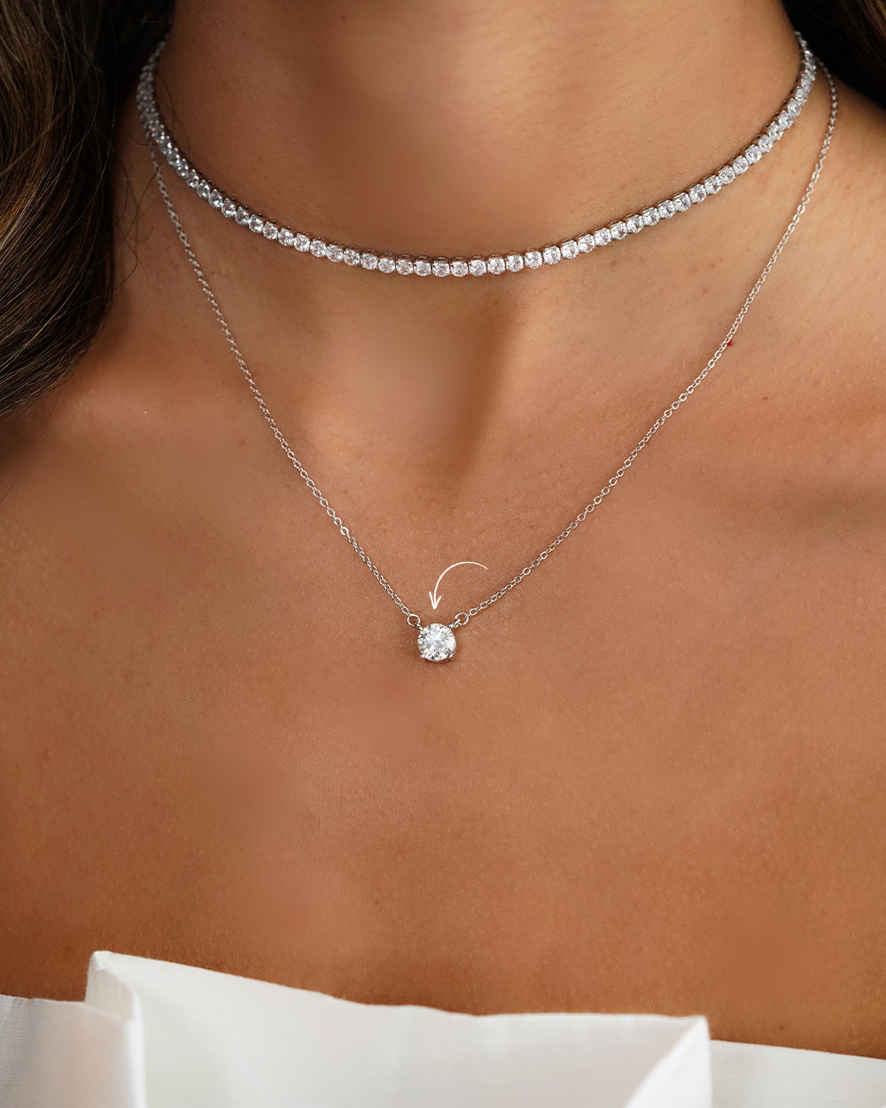 Colar Ponto de Luz Moissanite Classic 1ct — detalhe 3 | IT STONE
