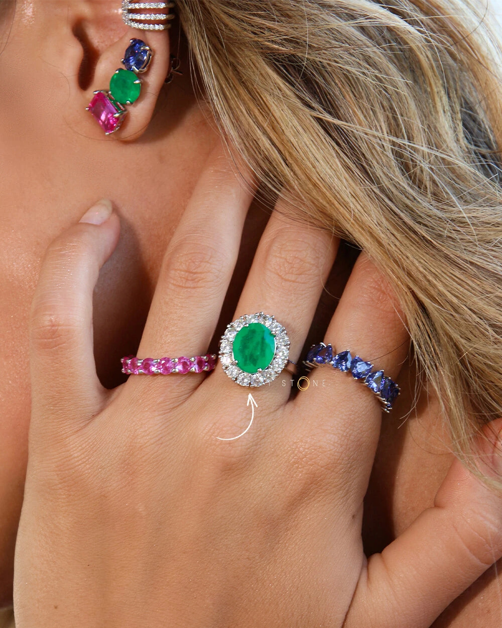 Anel Palais Luxury Esmeralda Fusion