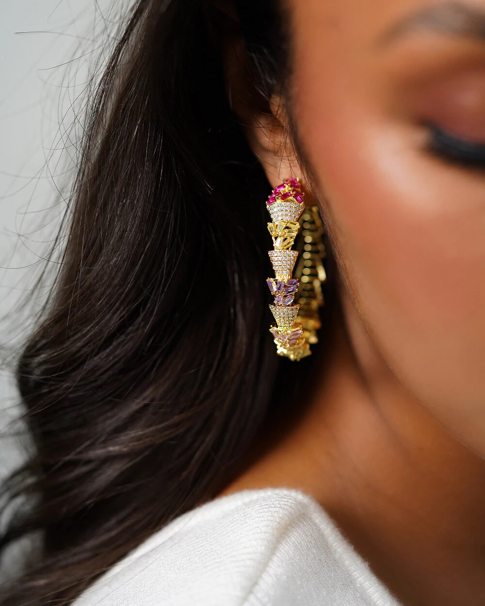 Argola Luxury Colors Gold