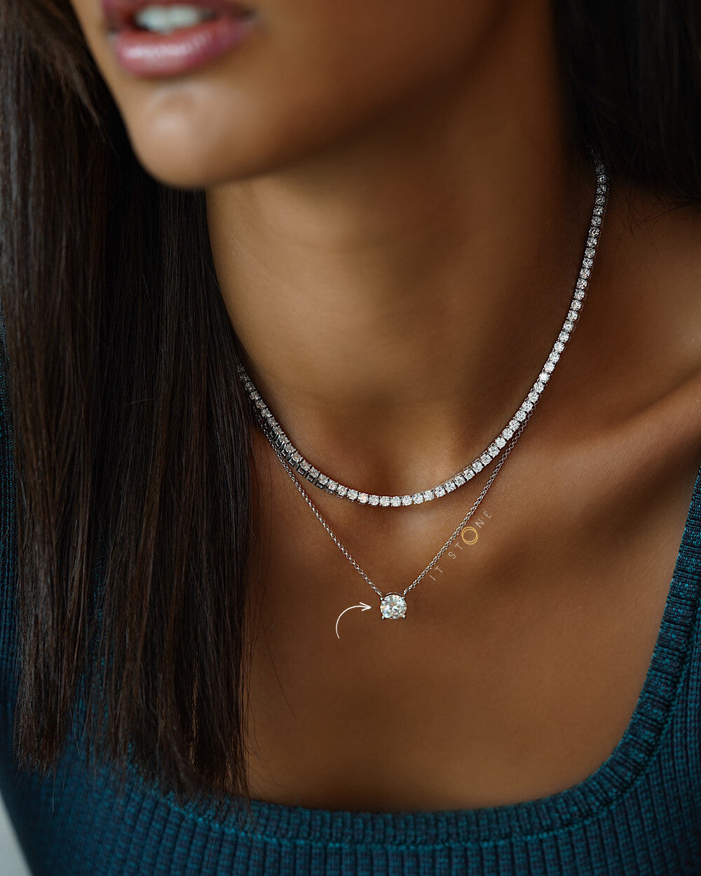 Colar Ponto de Luz Moissanite Classic 2ct