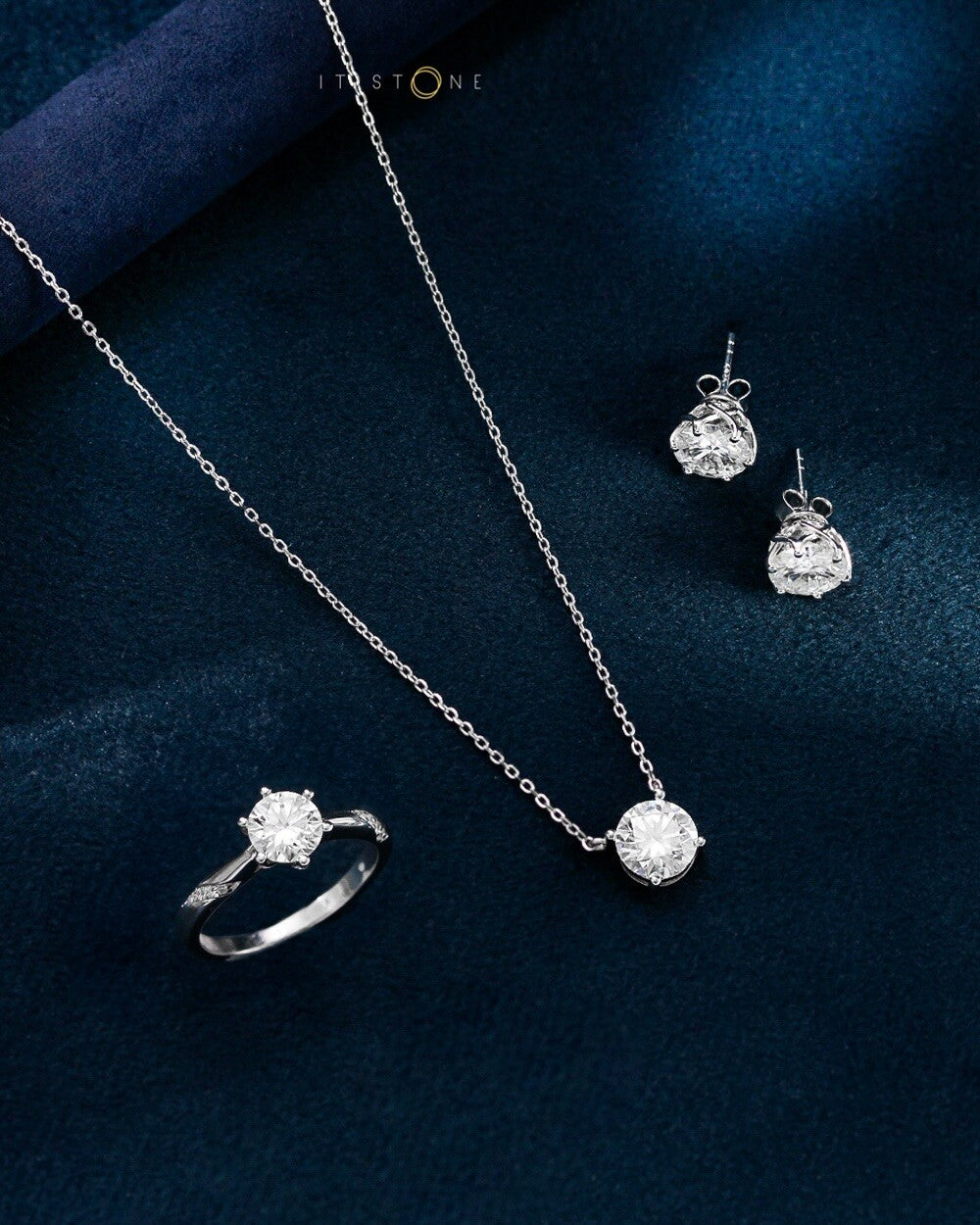 Colar Ponto de Luz Moissanite Classic 2ct