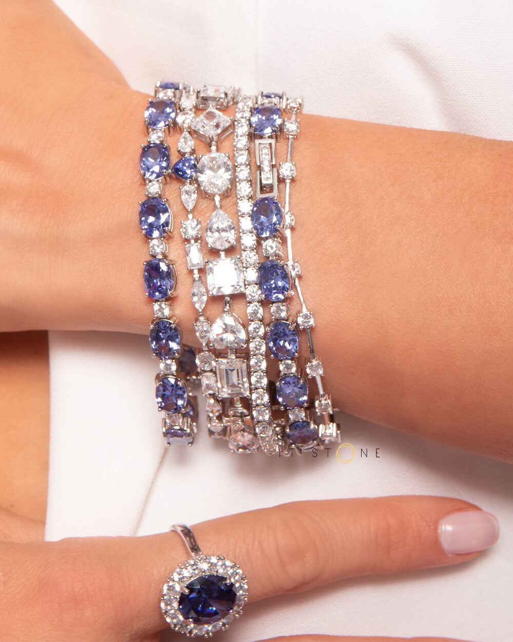 Pulseira Riviera Mixed Stones Luxury