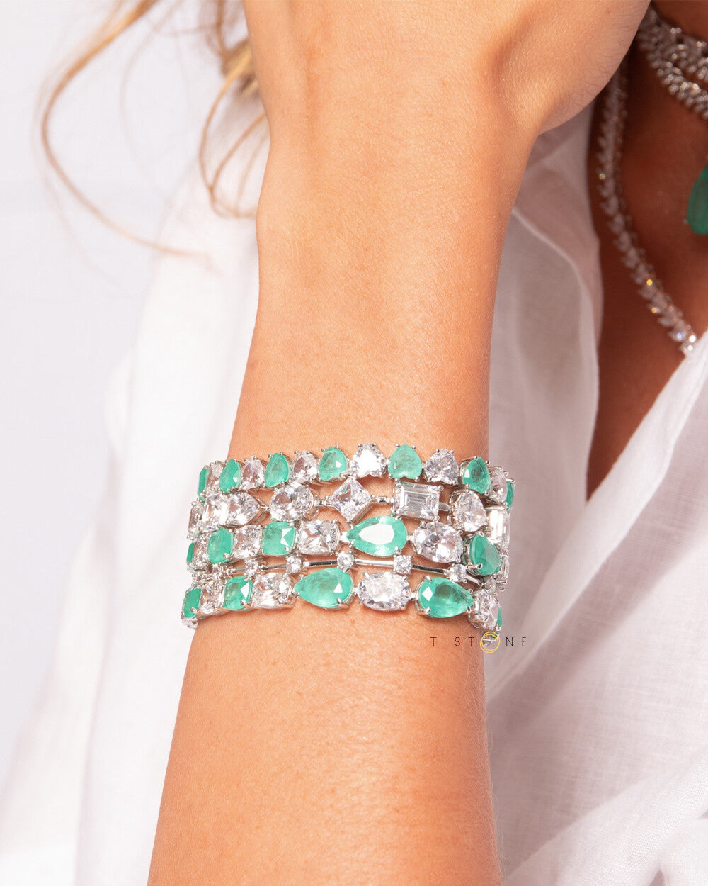 Pulseira Riviera Mixed Stones Luxury