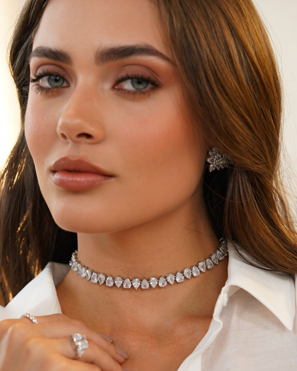 Choker Gotas Luxo