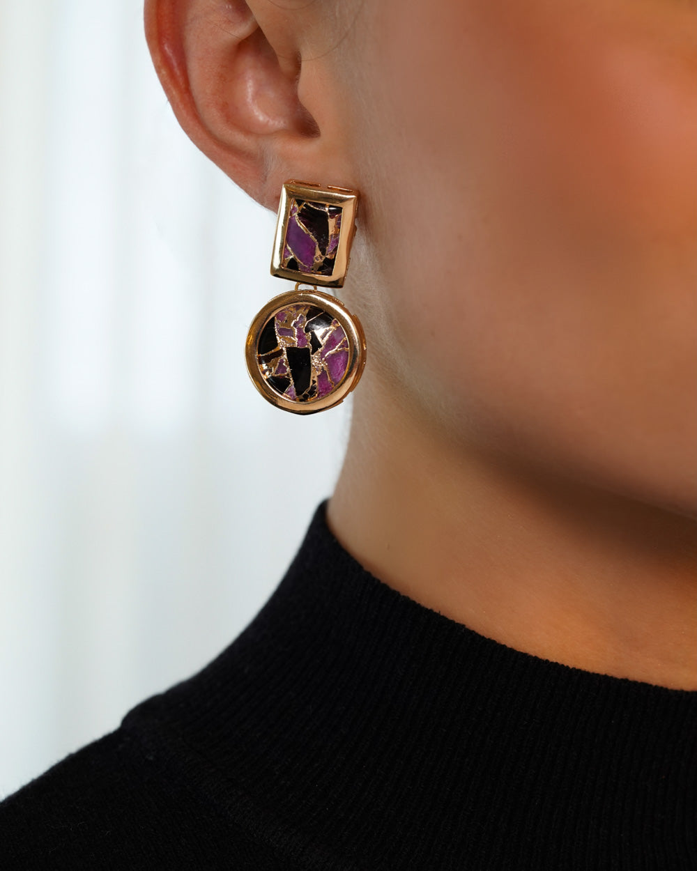 Brinco Naomi Mohave Rosa