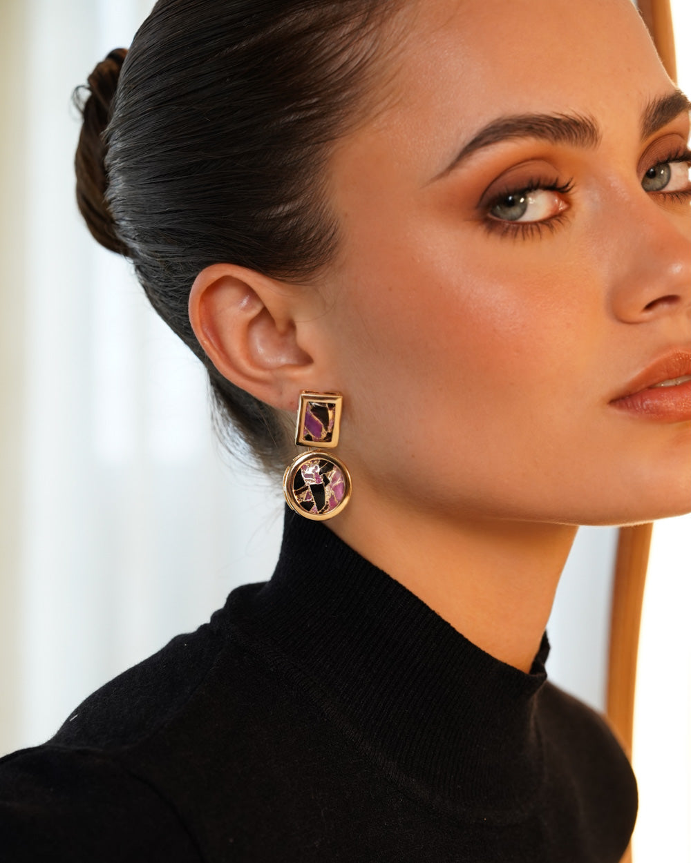 Brinco Naomi Mohave Rosa