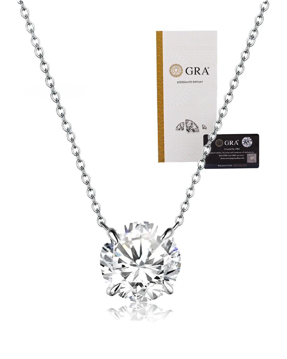 Colar Ponto de Luz Moissanite Classic 2ct