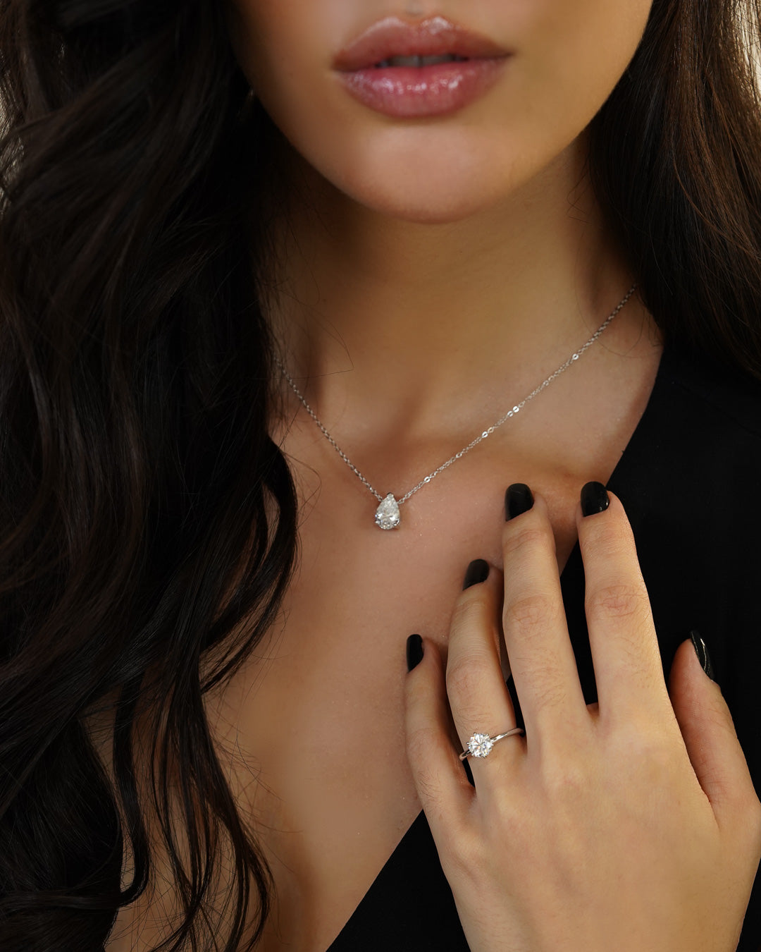 Anel Solitário Clássico Moissanite 1ct