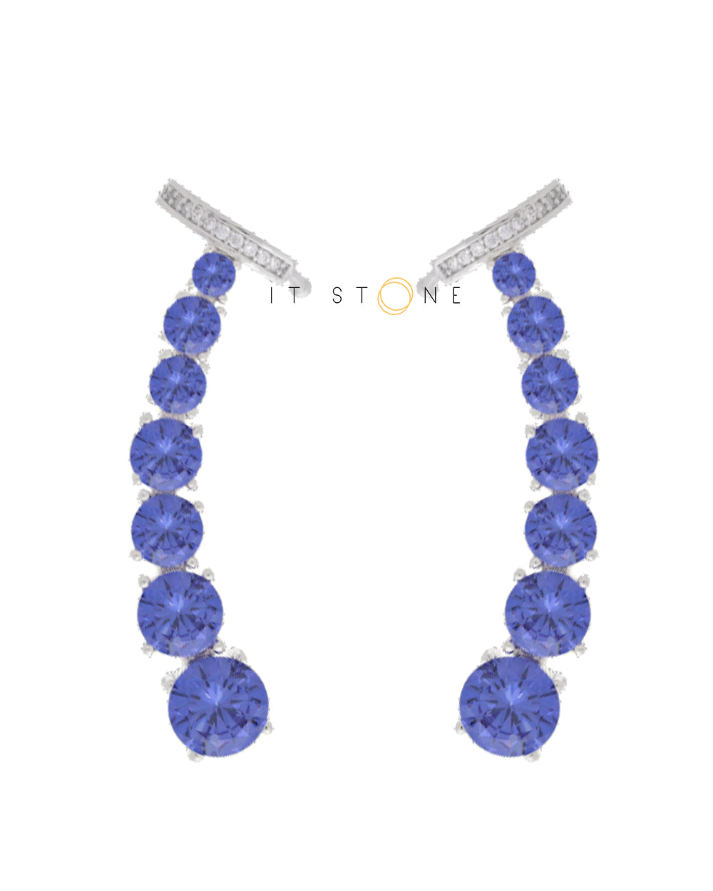 Brinco Ear Cuff Crystals Luxo