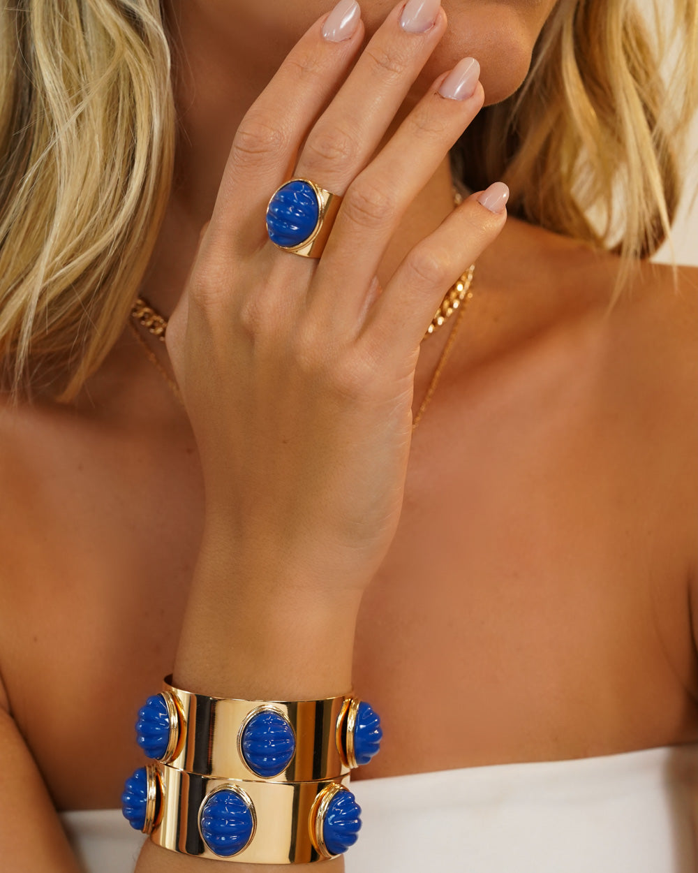 Bracelete Matsi Blue Gold