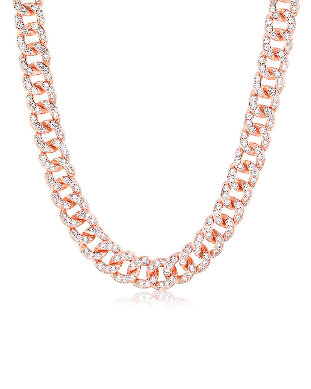 Choker Chain Cravejada Rosé