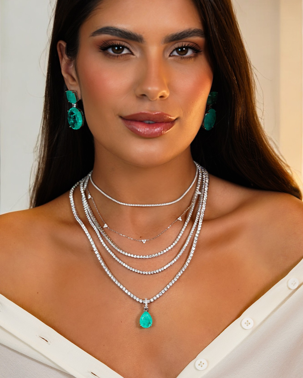 Choker Riviera Prata Luxo
