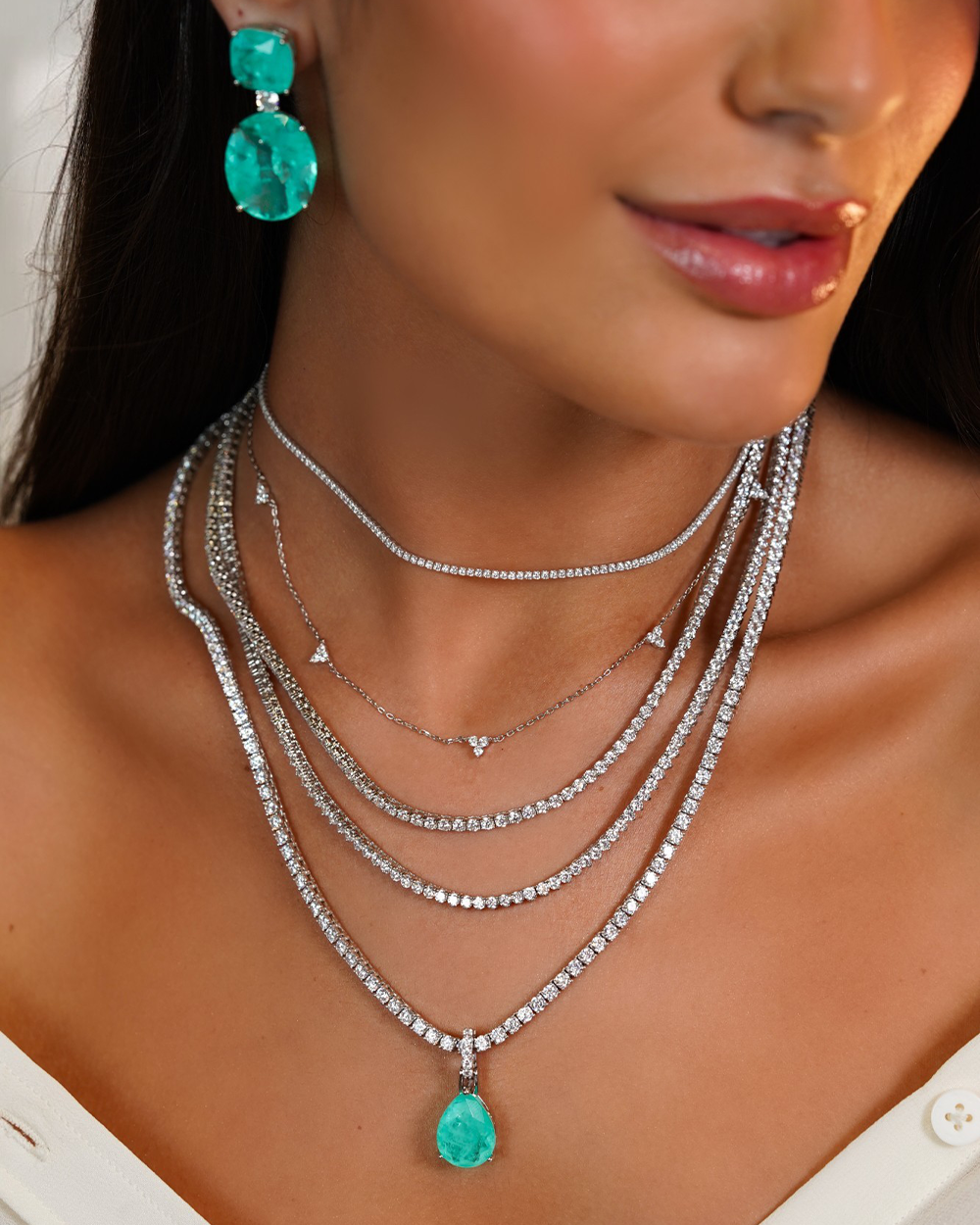 Choker Riviera Prata Luxo