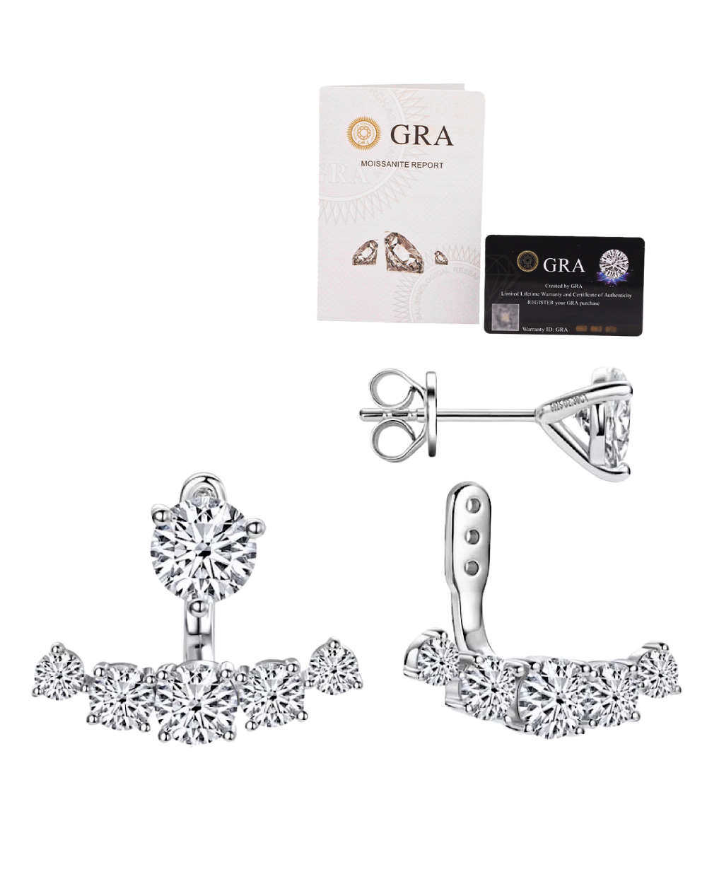 Ear Jacket Margot Moissanite Luxury