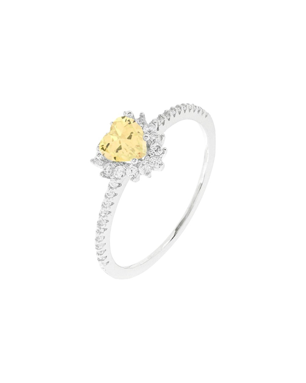 Anel Heart Baby Fancy Yellow