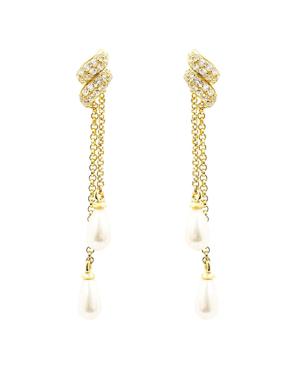 Brinco Modern Pearls